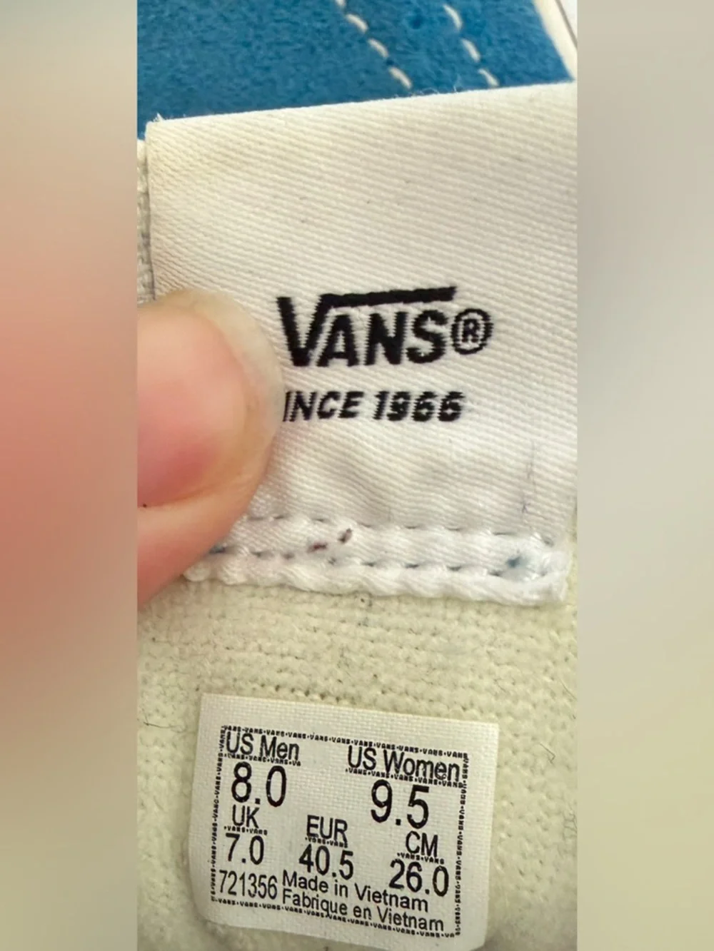 Vans Sk8-Hi Tapered Color Theory sneakers in the Mediterranean Blue